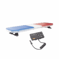 Barra de luces de 47" rojo/azul, 88 LED, con control de tr?fico en color rojo/azul, ideal para equipar unidades de seguridad p?blica