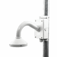Montaje Universal de Pared con Cuello de Ganso y Caja de Conexiones / Compatible con C?maras Domo y Bala / Uso en Interior