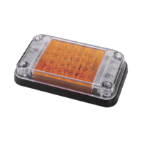 Luz de Advertencia de 7X4", Color ?mbar, Con Luces de Trabajo, Ideal para Ambulancias