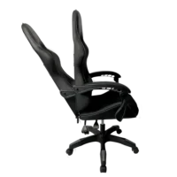 SILLA GAMER BALAM RUSH POWER RUSH V2 BLACK EDITION / TELA Y PIEL SINTETICA / RECLINABLE / MAX 120 KG / NEGRO / BR-934534