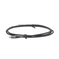 Cable USB-C a USB-C | 1 Metro | Transferencia de datos de 480 Mbps | Carga Rápida de hasta 60W | QC 4.0/3.0/2.0 | PD3.0 | FPC | AFC | protección Integrada | Caja de Aluminio | Nylon Trenzado | Color Negro | 2 a?os de Garant?a.