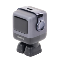 Cargador Mini GaNRobot 30W serie Nexode | 1 USB-C de Carga Rápida | Tecnolog?a GaN II | Multiprotocolo PD/QC/SCP/FCA | Carga Inteligente | Pantalla LED | Zapato Magn?tico Extra?ble | Thermal Guard | Color Negro.