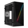 GABINETE ACTECK KIOTO GC460 / MINI TORRE / MICRO ATX, MINI ITX / FUENTE 500W / ILUMINACION RGB / PANEL ACRILICO, METAL / NEGRO / AC-933070