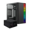 GABINETE ACTECK FUSION II GI440 / MICRO TORRE / MICRO ATX, MINI ITX / FUENTE 500W / ILUMINACION RGB / PANEL ACRILICO, METAL / NEGRO / AC-935753