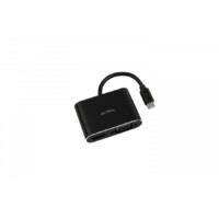 ADAPTADOR ACTECK SHIFT PLUS AV420 / USB C - HDMI + VGA / 4K / 10 CM / NEGRO / AC-934657
