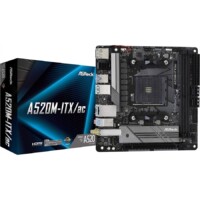 MB ASROCK A520 AMD AM4 / DDR4 4733 / 1 X PCIE 3.0 X16 / D-SUB / DVI-D / HDMI / 6 X USB 3.2 / GAMA BAJA