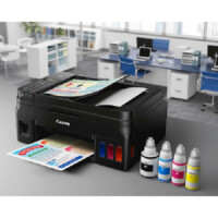MULTIFUNCIONAL CANON G4110, TINTA CONTINUA, IPM 8.8 NEGRO/5.0 COLOR, USB, WIFI, SIMPLEX, CAMA PLANA CARTA/ ADF OFICIO/8.5X14, CONSUMIBLES GI-190