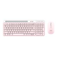COMBO MOUSE Y TECLADO ACTECK CREATOR VIRTUOS SILK MK720 / BLUETOOTH / DISTANCIA OPERATIVA 10 M / MEMBRANA / WINDOWS - MACOS / 4000 DPI / 2.4 MHZ / BLANCO / AC-936279