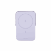 Power Bank Inalambrico | 5000mAh | 7.5W | Con Emojis de Estado | Carga Rápida USB-C Bidireccional | Pantalla TFT Inteligente | 13 niveles de Proteccion | Con Holder | Color Purple.