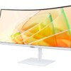 MONITOR LED SAMSUNG 34 PULGADAS,WIDESCREEN, WQHD 3,440 X 1,440, HDMI 1, D. PORT 1, 100HZ, 5MS, BLANCO, BOCINAS, CURVO, 1000R, THUNDERBOLT, USB-C