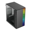 GABINETE ACTECK FUSION II GI440 / MICRO TORRE / MICRO ATX, MINI ITX / FUENTE 500W / ILUMINACION RGB / PANEL ACRILICO, METAL / NEGRO / AC-935753