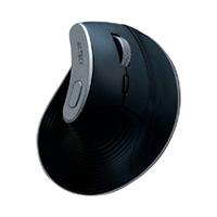 MOUSE ACTECK VIRTUOS FITT PRO MI770 / VERTICAL / ERGONOMICO / INALAMBRICO / DUAL - USB - BT / RECARGABLE / OPTICO / 2400 DPI AJUSTABLE / NEGRO / AC-936200