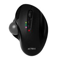 MOUSE ACTECK VIRTUOS ART MI790 / INALAMBRICO DUAL / BT + USB / 2400 DPI AJUSTABLES / TRACKBALL / 7 BOTONES + SCROLL / RECARGABLE / NEGRO / AC-936309