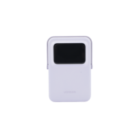 Power Bank Inalambrico | 5000mAh | 7.5W | Con Emojis de Estado | Carga Rápida USB-C Bidireccional | Pantalla TFT Inteligente | 13 niveles de Proteccion | Con Holder | Color Purple.