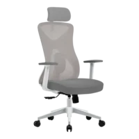 SILLA ERGONOMICA ACTECK FLOE PRO EC373 / PLASTICO CON MALLA / MARIPOSA CLASE 4 / MAX 120 KG / PISTON CLASE 3 / REPOSABRAZOS FIJO / BLANCO / AC-937245