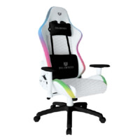 SILLA GAMER BALAM RUSH LIGHTNING FROST / ILUMINACION LED RGB / COJINES AJUSTABLES / PISTON CLASE 4 / MAX 120 KG / INCLINACION 90? A 180? / CONTROL 356 MODOS / BLANCO / BR-935920