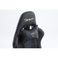 SILLA GAMER OCELOT/COLOR NEGRO/DESCANSA BRAZOS AJUSTABLES/RECLINABLE 90-155 GRADOS/SOPORTA HASTA 150KG