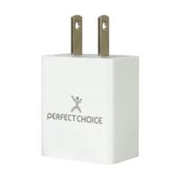ADAPTADOR DE CORRIENTE USB 2.4A PERFECT CHOICE BLANCO