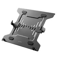 SOPORTE ACTECK ENFORCE TRAY BL404 / BASE PARA LAPTOP / 10 - 15.6 PUL / VESA - BRAZOS AJUSTABLES / RANURAS DE VENTILACION / ANTIDERRAPANTE / MAX 4.5 KG / NEGRO / AC-939690