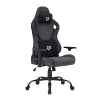 SILLA GAMER BALAM RUSH THUNDER MAX V7 / MAX 150 KG / SOPORTE LUMBAR Y REPOSACABEZAS / NYLON TRANSPIRABLE / PISTON CLASE 4 / INCLINACION 180° / REPOSABRAZOS 2D / GRIS / BR-940740