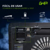 BASE ENFRIADORA GHIA / PARA LAPTOP / CON VENTILADOR Y LUZ LED / USB