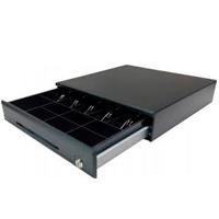 CAJON DE DINERO EC LINE ELEGANCE EC-CD-100M-II-G, NEGRO, COMPARTIMIENTOS 5 BILLETES - 7 MONEDAS, RJ11