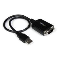 CABLE ADAPTADOR DE 0.3M USB A PUERTO SERIE SERIAL RS232 CON RETENCIN DEL PUERTO DE ASIGNACIN COM - 1X DB9 MACHO - 1X USB A MACHO - STARTECH.COM MOD. ICUSB232PRO