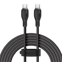 CABLE DE CARGA RPIDA BASEUS, TIPO C A TIPO C, CABLE DE CARGA 100 W, 5 A, 1,2 M, COLOR NEGRO