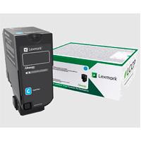 TONER LASER LEXMARK COLOR CYAN RENDIMIENTO ESTANDAR, NP 74C4SC0, HASTA 7000 PAGINAS, MODELOS: CS720DE, CX725DHE, CS725DE