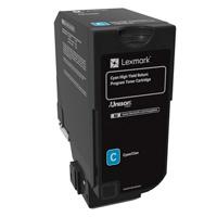 TONER LASER LEXMARK 74C4HC0 CIAN, ALTO RENDIMIENTO, HASTA 12000 PAGINAS, PARA CS725