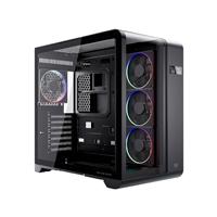 GABINETE GAMER BALAM RUSH TANK EXPERT CURVE 7400 / MEDIA TORRE / ATX - M-ATX - ITX / CRISTAL TEMPLADO / PANTALLA DE MONITOREO / SOPORTE PARA ENFRIAMIENTO / ILUMINACION ARGB / NEGRO / BR-941594