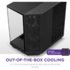 GABINETE NZXT H6 FLOW / VIDRIO TEMPLADO / NEGRO / ATX, MICRO-ATX, MINI-ITX/ MID TOWER / GAMER