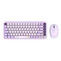 KIT ACTECK CREATOR CHIC K-COLORS MK480 / TECLADO Y MOUSE / INALAMBRICO - MULTIMEDIA / 85 TECLAS / OPTICO / 800 DPI / 4 BOTONES + SCROLL / WIN + MAC / ESPAÑOL / DONGLE USB / VIOLETA / AC-940252