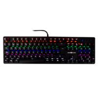 TECLADO MECNICO / GAME FACTOR / KBG400, RETROILUMINADO, SWITCH BLUE, USB, ROSA