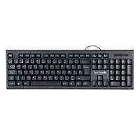 TECLADO TECHZONE TZ16TEC01-ALA ALAMBRICO STANDARD USB ERGONOMICO NEGRO