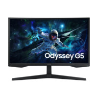 Monitor Samsung MONITOR LED SAMSUNG 27 PULGADAS /G5 G55C ODYSSEY/ QHD (2560 X 1440) / VA / WIDESCREEN /CURVO/ HDMI / DP / 165HZ / NEGRO.