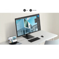 MONITOR LED SAMSUNG 37 PULGADAS / VIEWFINITY S7/ 4K UHD (3840 X 2160)/ PLANO/ VA / 60 HZ /  DP /HDMI / NEGRO