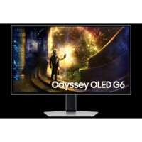 MONITOR LED SAMSUNG 27 PULGADAS / G6 ODYSSEY GAMER/  QHD (2560 X 1440)/ OLED / PLANO/ DP/ HDMI/240HZ/ PLATA