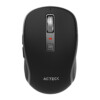 MOUSE ACTECK OPTIMIZE TRIP PRO MI580 / INALAMBRICO / 1600 DPI AJUSTABLE / 6 BOTONES SCROLL / RECARGABLE / DUAL DONGLE USB 2.4 GHZ 2 BLUETOOTH / WIN MAC ANDROID / NEGRO / AC-939591