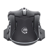 MOUSE OPTICO,MANHATTAN,179256, GAMING 6 BOTONES, NEGRO
