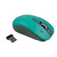 MOUSE INALAMBRICO OPTICO 800 A 1600 DPI SIMETRICO DONGLE USB PERFECT CHOICE ESSENTIAL - TURQUESA