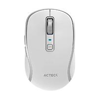 MOUSE ACTECK OPTIMIZE TRIP PRO MI580 / INALAMBRICO / 1600 DPI AJUSTABLE / 6 BOTONES SCROLL / RECARGABLE / DUAL DONGLE USB 2.4 GHZ 2 BLUETOOTH / WIN MAC ANDROID / BLANCO / AC-939607
