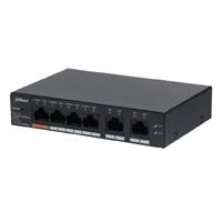 SWITCH/ DAHUA/ CS4006-4GT-60/ POE DE 6 PTOS GIGABIT/ 4 PTOS POE 10/100/1000/ 2 PTOS UPLINK 10/100/1000/ 60 WATTS TOTALES/ ADMINISTRABLE EN LA NUBE X DOLYNK CARE/ POE HASTA 250 MTS/ CARCASA METALICA/