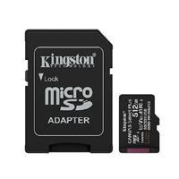 MEMORIA FLASH MICRO SD KINGSTON SDXC CANVAS SELECT PLUS 512GB 150MB/S UHS-I U3 V30 C/ADAPTADOR (SDCS3/512GB)