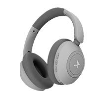AUDIFONOS ON-EAR INALAMBRICOS PLEGABLES MANOS LIBRES CON BT PERFECT CHOICE SOUNDIA - GRIS