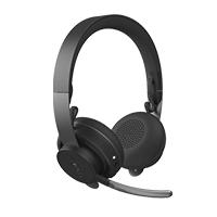 AUDIFONOS DIADEMA LOGITECH ZONE WIRELES PLUS UC INALAMBRICOS ANC CANCELACION DE RUIDO RECARGABLES NEGRO