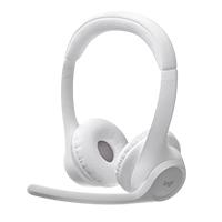 AUDIFONOS DIADEMA LOGITECH ZONE 300 INALAMBRICOS BLUETOOTH RECARGABLE TYPE C BLANCO