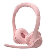 AUDIFONOS DIADEMA LOGITECH ZONE 300 INALAMBRICOS BLUETOOTH RECARGABLE TYPE C ROSA