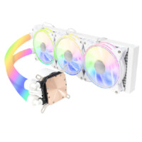 ENFRIAMIENTO LIQUIDO OCELOT GAMING POLAR WAVE 360 WHITE / 360MM / ARGB / 70 CFM / 1800 RPM / 32 DB / INTEL Y AMD / COLOR BLANCO