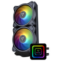 ENFRIAMIENTO LIQUIDO OCELOT GAMING OEL240 / 240MM / ARGB / 70 CFM / 1800 RPM / 32 DB / INTEL Y AMD / COLOR NEGRO